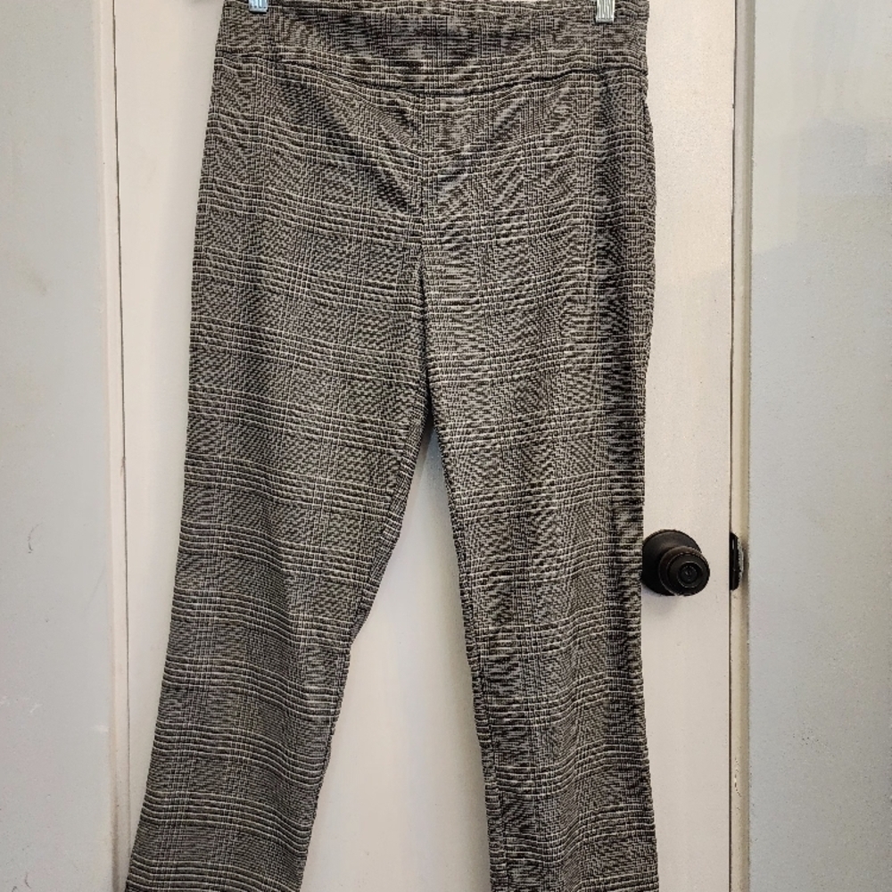 Maison D' Amelie Gray Plaid Pants Sparkle